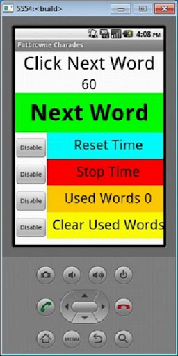 Android application Fatbrowne Charades screenshort