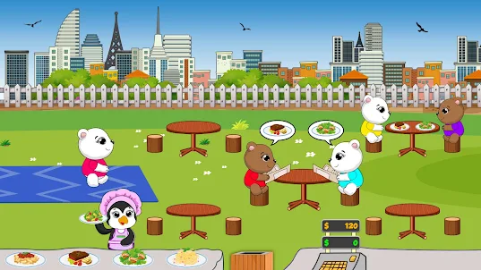 เกมประร้านอาหารเพนกวินบ้า