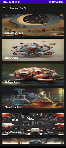 Amazing science Facts Screenshot