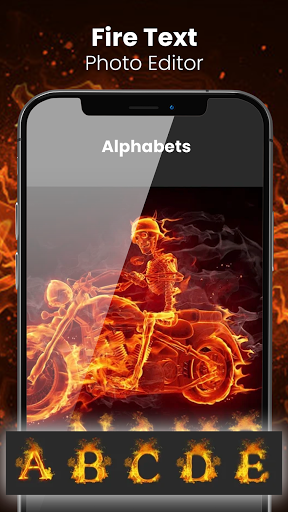 Fire Text Photo Editor and Frames