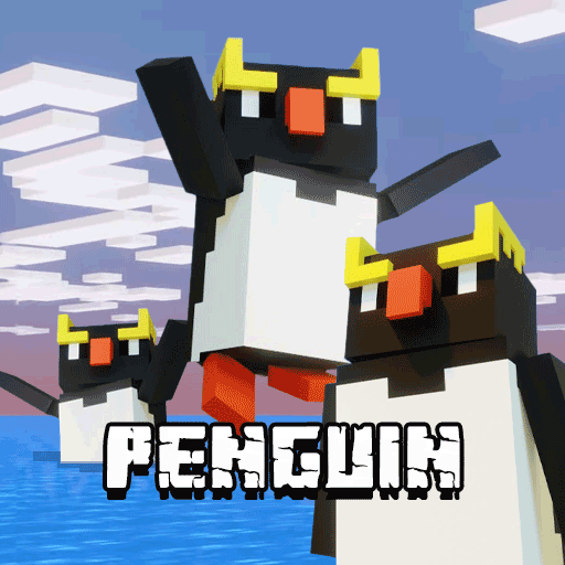 Cute Penguin Mobs for MCPE logo