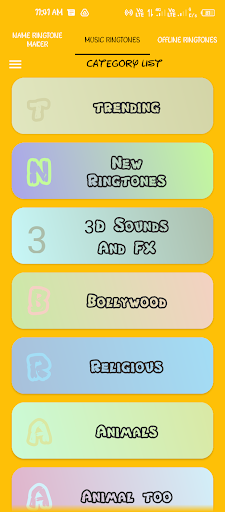 Android application Ready Made Ringtone screenshort