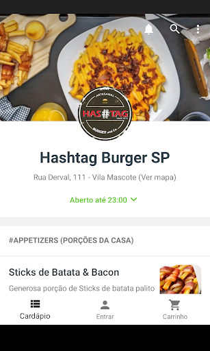 Android application Hashtag Burger SP screenshort