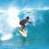 Surfing wave Atom Theme icon