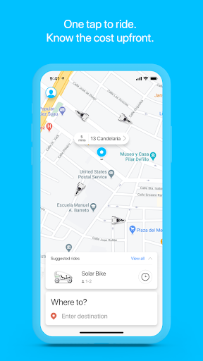 Android application Ecotaxi screenshort