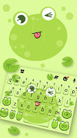 screenshot of Cute Frog Tongue Keyboard Them