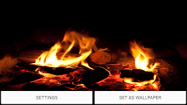 screenshot of Fireplace Sound Live Wallpaper