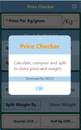 Price Calculator Screen 2
