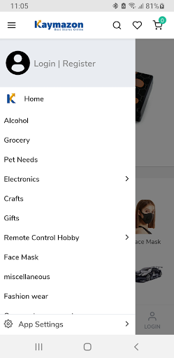 Android application KaymazonCayman screenshort
