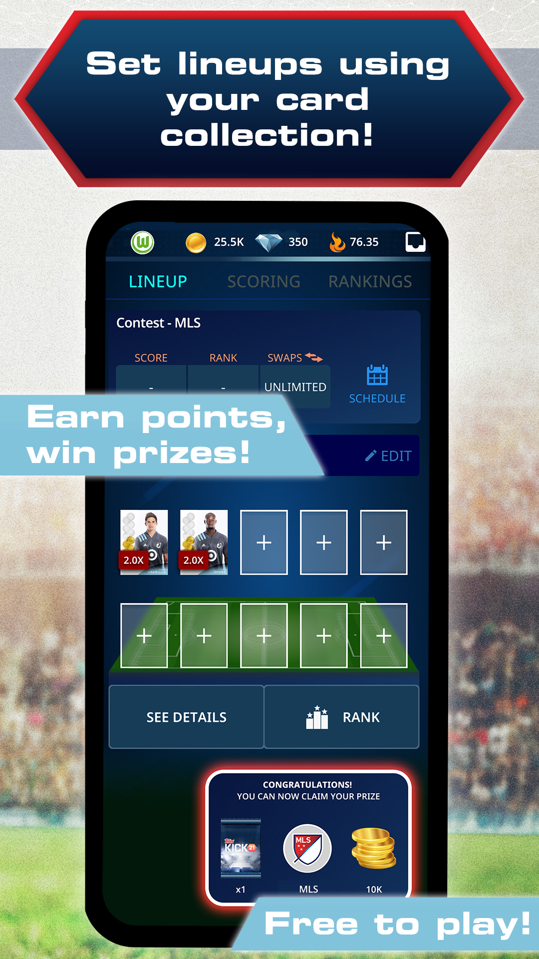 Android application TOPPS® KICK®: Soccer Card Trader screenshort