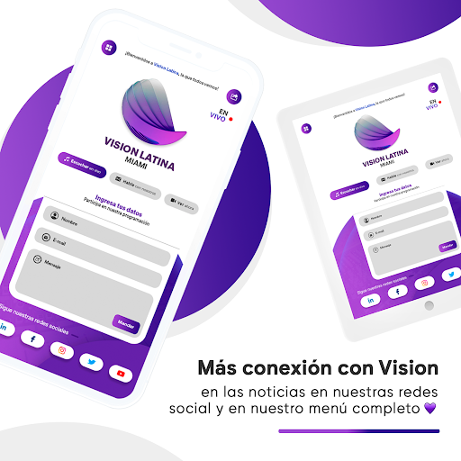 Screenshot of Vision Latina Miami