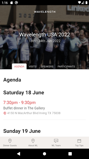 Android application Wavelength Leadership screenshort