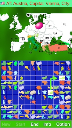 Map Solitaire - Europe - Screenshot 3