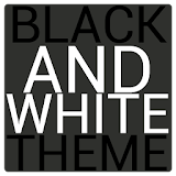 Black & White Icon THEME★FREE★ icon