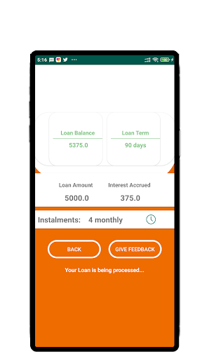 Ushindi Kash loan -fast lender Screen 2