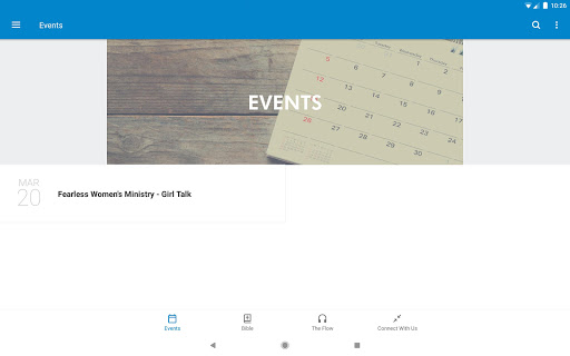 Screenshot of The Fountain Church App