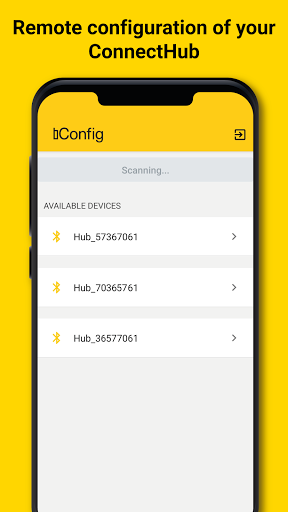 Android application bConfig screenshort