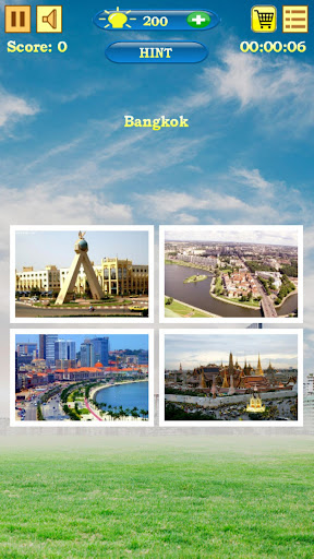 Capitals Quiz Screen 2
