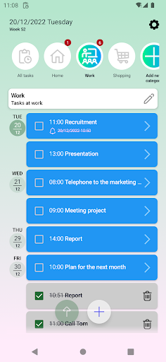 Android application ToDoChecklist with tasks to do screenshort