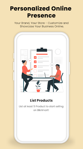 Bikrimart: Setup Store Online Screen 3