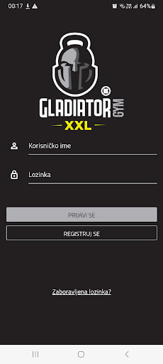 Android application Gladiator Xxl Gym screenshort