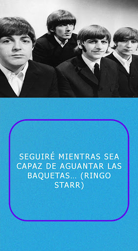 Android application The Beatles frases screenshort