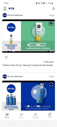 Android application Win the distributor screenshort