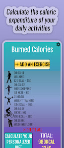 Burned calories by exercise android2mod screenshots 1