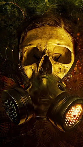 Android application gas mask wallpaper screenshort