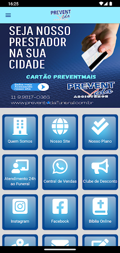 Android application Preventvida Assist. Funeral screenshort