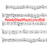 Melody Sheet Music Lyrics Midi icon