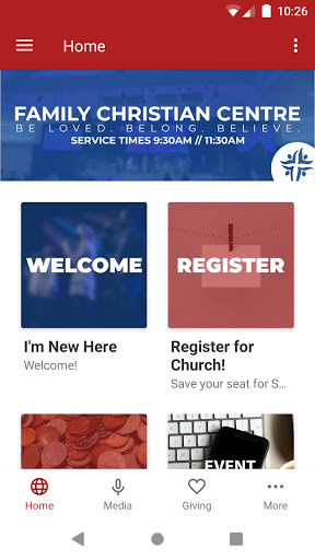 Android application The FCC APP screenshort