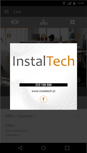 Android application Instaltech EasyView screenshort