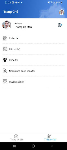 Android application Quản lý Vovinam screenshort