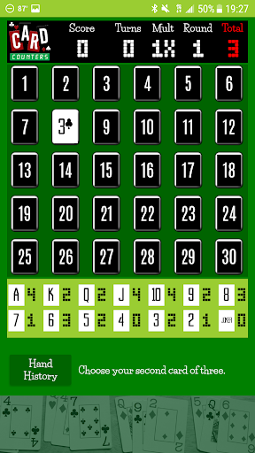 Card Counters Memory Game Screen 3