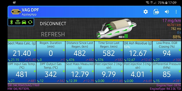 VAG DPF Screenshot