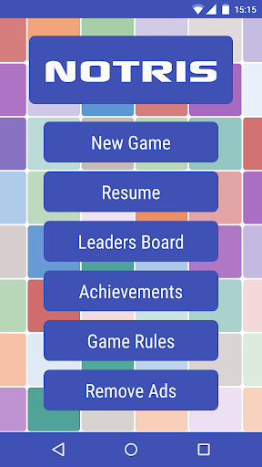 Android application Notris screenshort