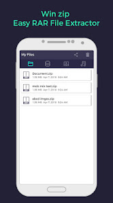Captura de Pantalla 2 Winzip - Easy RAR File Extract android