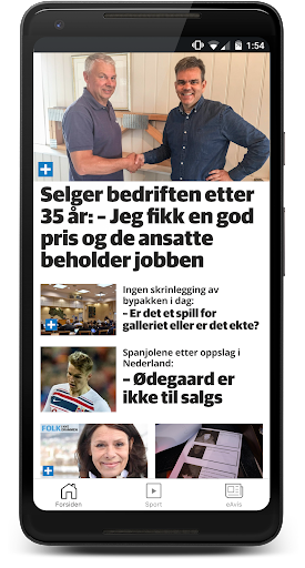 Android application Sagene Avis screenshort