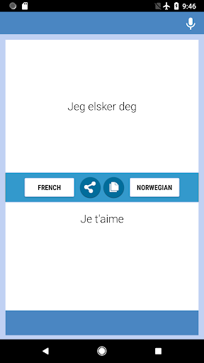 French-Norwegian Translator Screen 2
