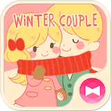 Cute Theme Winter Couple icon