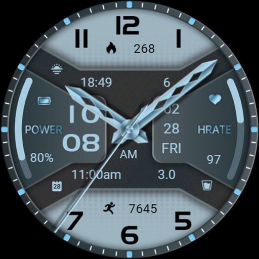 Water Blue Texture ZKin Watch screenshot 7