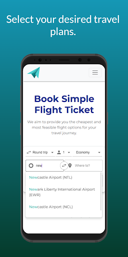 Simple Flight Ticket Screen 3