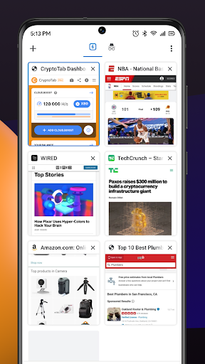 Screenshot of CryptoTab Browser Max Speed