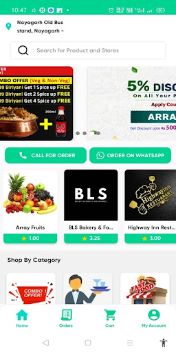 Khaou - Hyper Local Delivery Screen 2