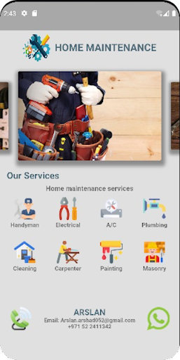 Home Maintenance Screen 2