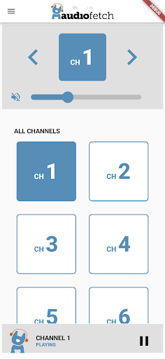 Android application AudioFetch screenshort