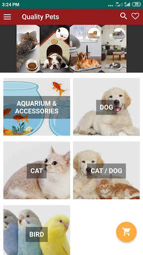 Android application Quality Pets screenshort