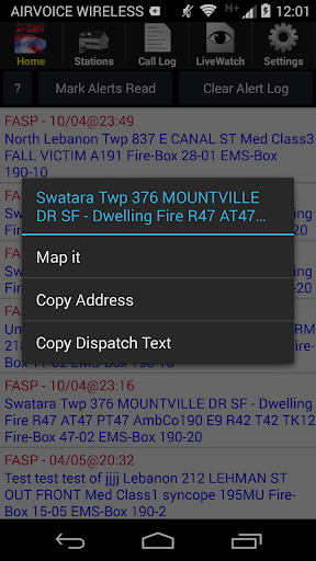 Android application KM-911-Alert screenshort