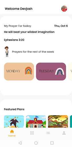 Android application Prophetic Prayers For Children screenshort